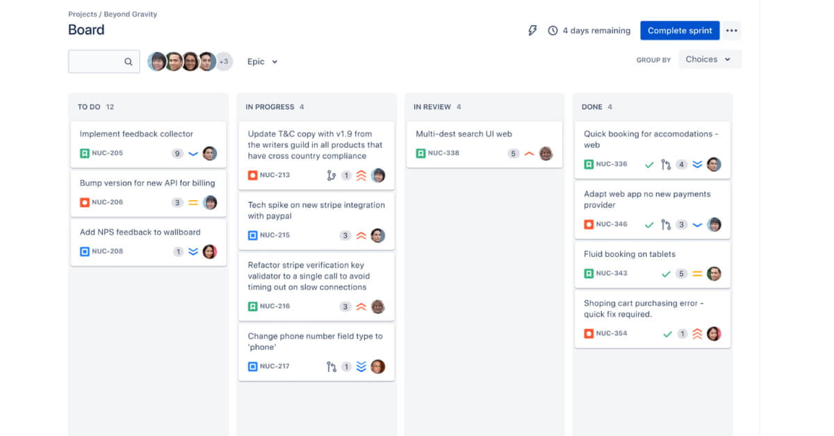 Board scrum - Jira Software