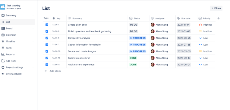 Tareas Jira